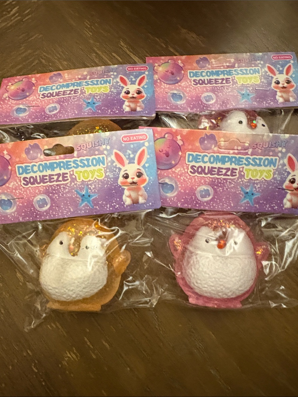 Decompression Squeeze Toys - Penguin Squishy Stress Relief: Pink or Orange$5ea